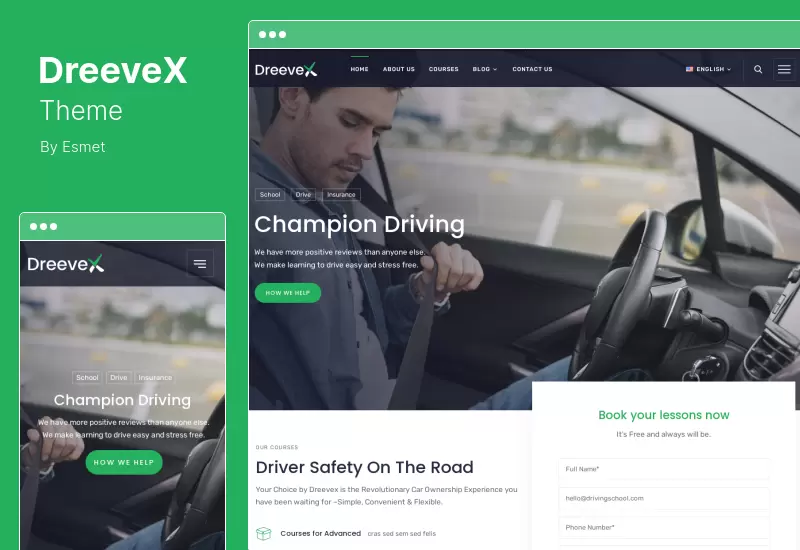 Tema DreeveX - Tema de WordPress para autoescuela