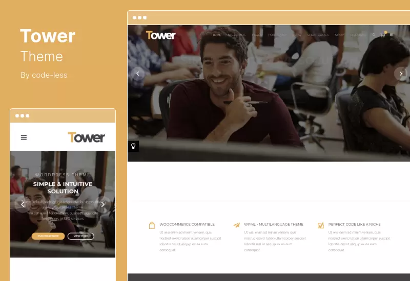 Tower Theme - Tema empresarial de WordPress