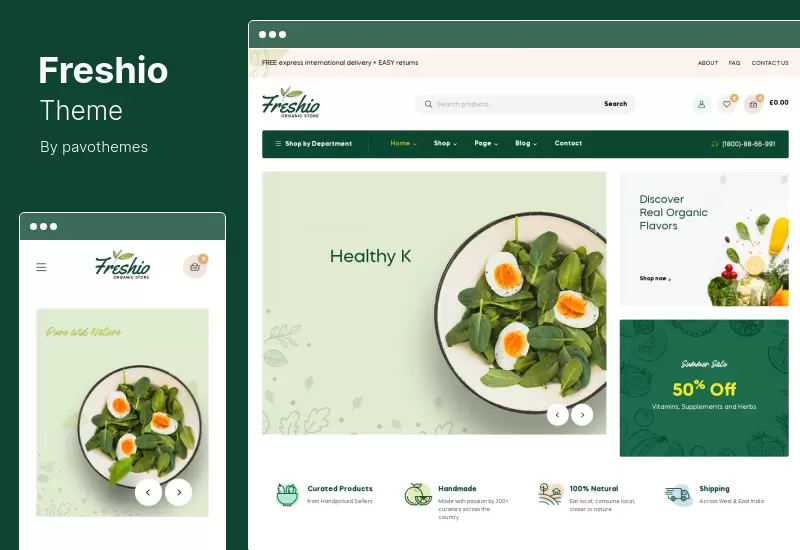 Tema Freshio - Tema de WordPress para tienda de alimentos orgánicos