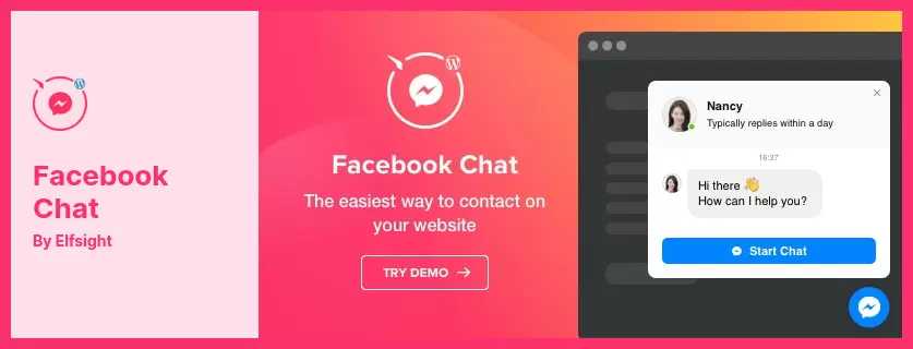 Facebook 聊天插件 - 适用于 WordPress 的 Facebook Messenger