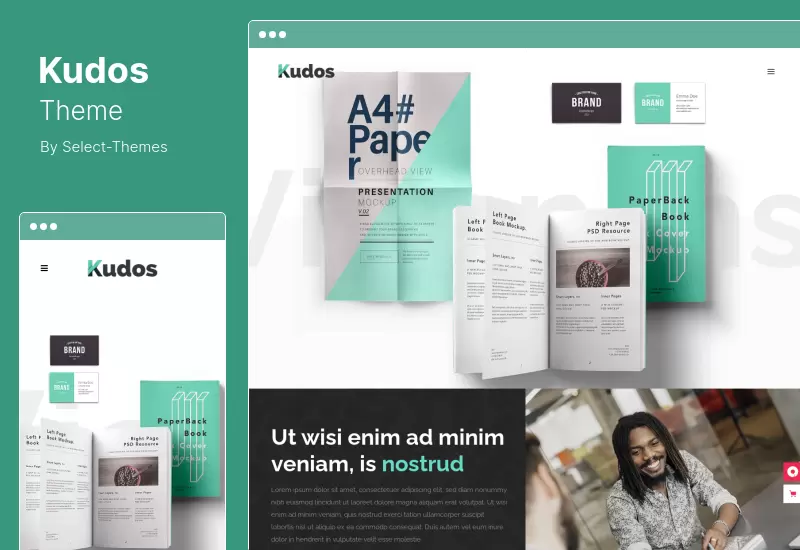 Kudos Theme - หน่วยงานการตลาด WordPress Theme