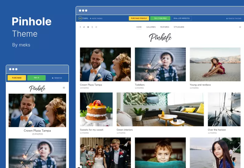 Tema Pinhole - Tema de WordPress para Galería de Portafolios de Fotografía