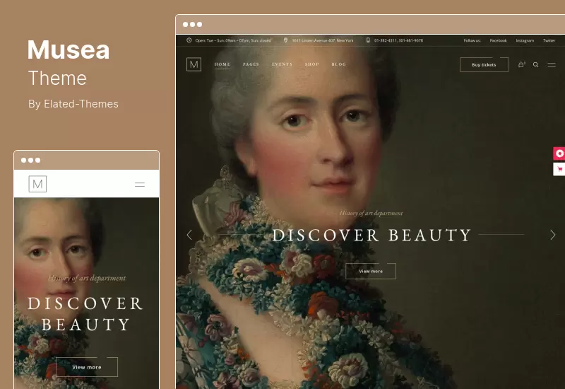 Tema Musea - Tema de WordPress para museos de galerías de arte