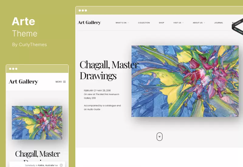 Tema Arte - Tema de WordPress para galería de arte