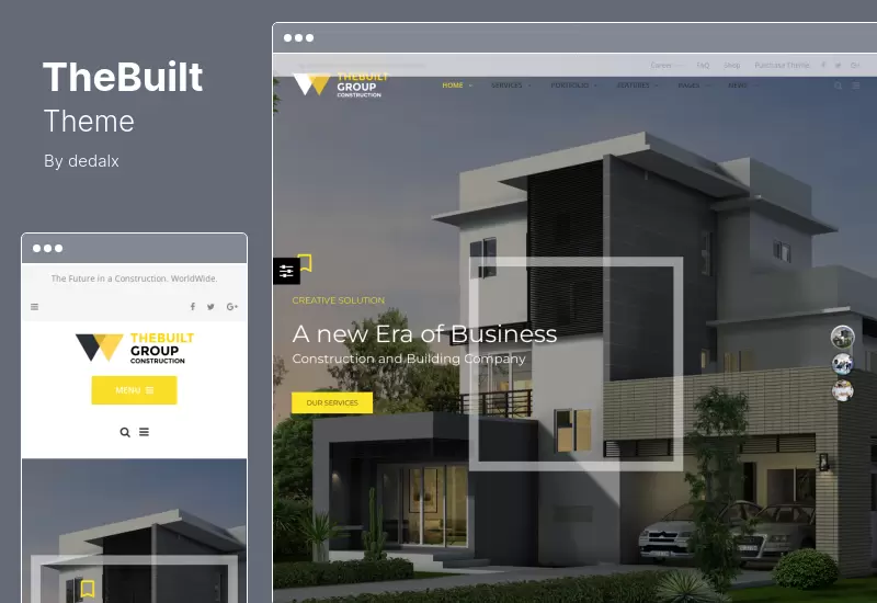 TheBuilt Theme - Tema de WordPress para arquitectura de construcción