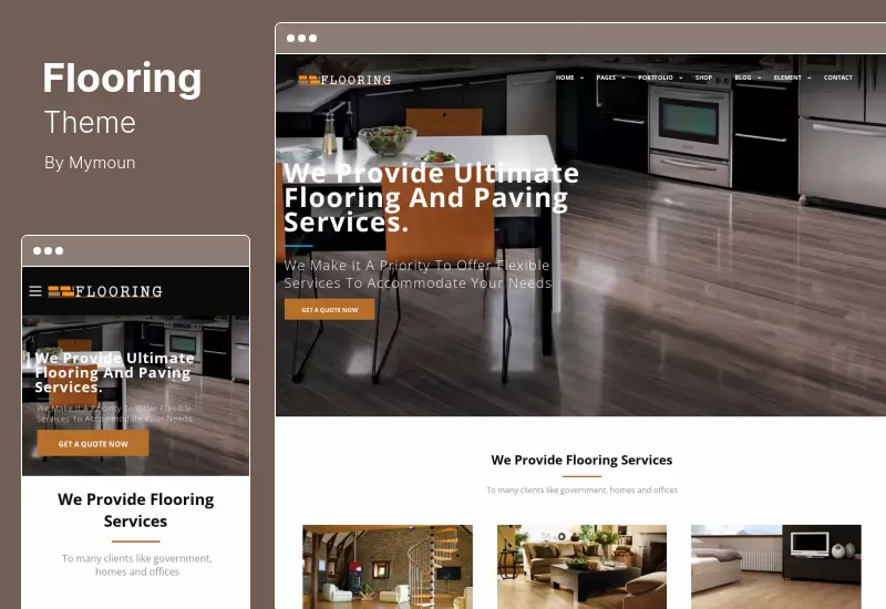 Flooring Theme - Tema de WordPress para servicios de pavimentación y mosaico