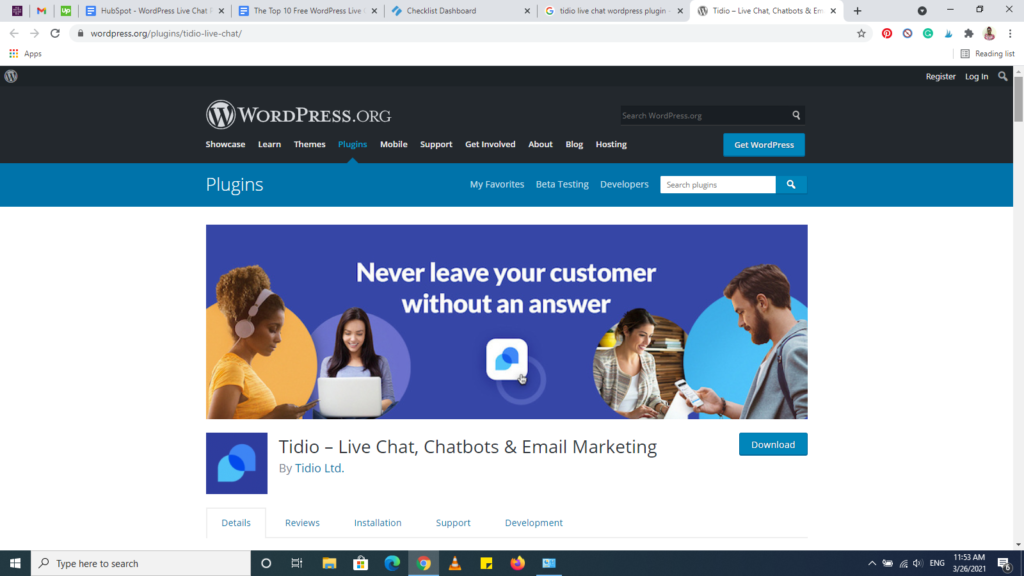 complementos de chat de wordpress complemento de chat en vivo de tidio