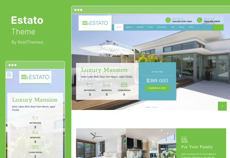 ธีม Estato - ธีม WordPress อสังหาริมทรัพย์เดียวอสังหาริมทรัพย์