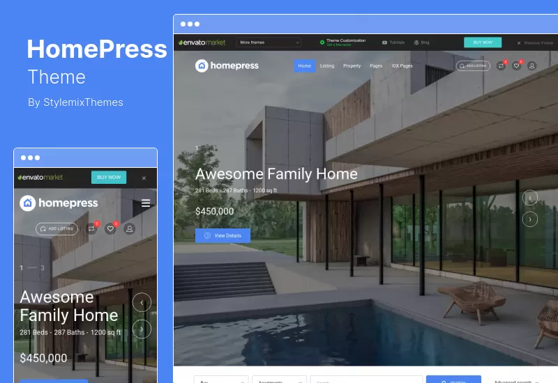 HomePress Theme - ธีม WordPress อสังหาริมทรัพย์