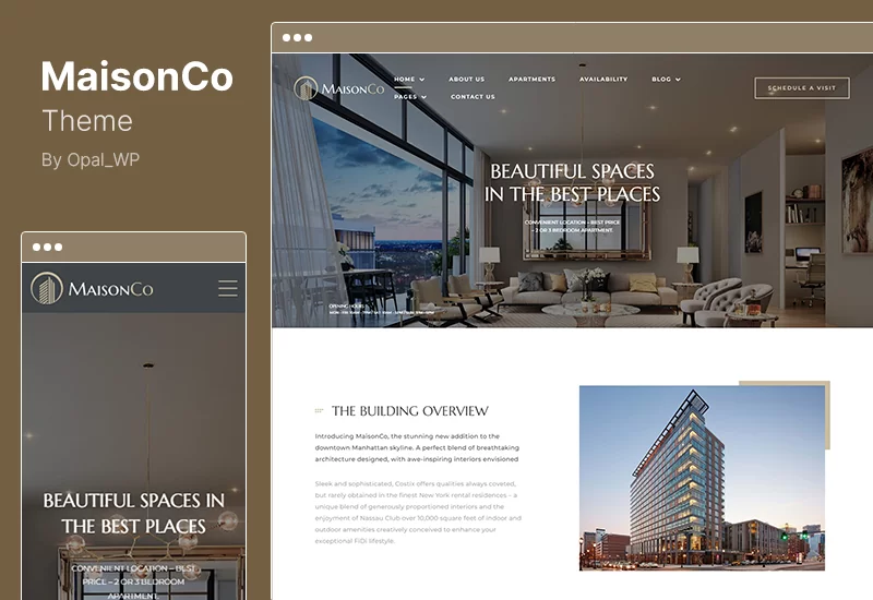 ธีม MaisonCo - ธีม WordPress คุณสมบัติเดียว