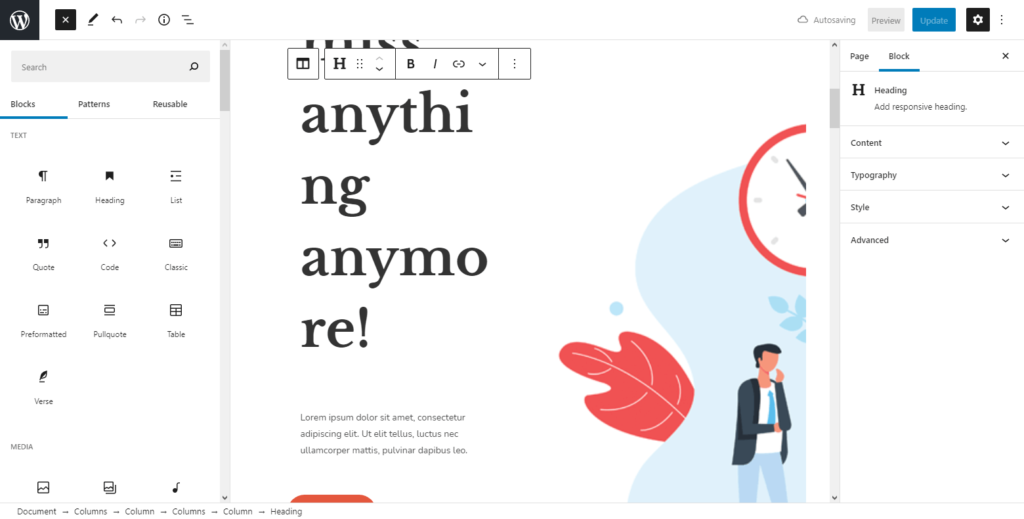elementor vs gutenberg - บรรณาธิการของกูเทนเบิร์ก