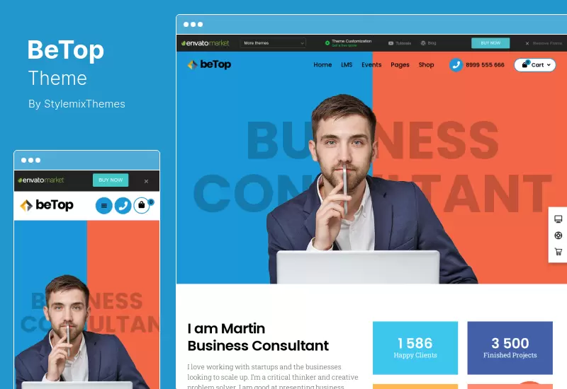 ธีม BeTop - วิทยากรฝึกสอน WordPress Theme