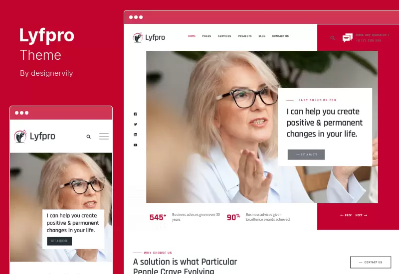 Tema Lyfpro - Tema de WordPress para entrenador de vida