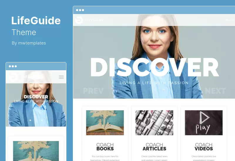 LifeGuide Theme - Tema de WordPress para orador público Life Coach