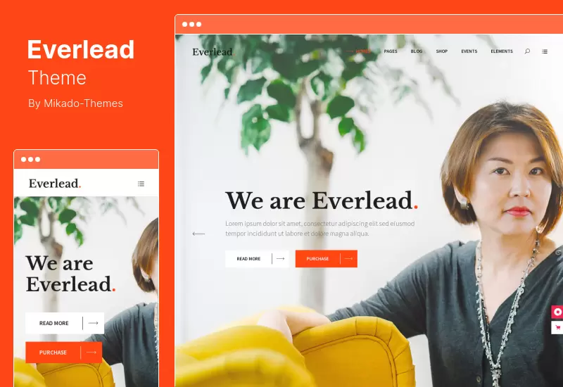 Everlead Theme - Tema de WordPress para oradores de Life Coach
