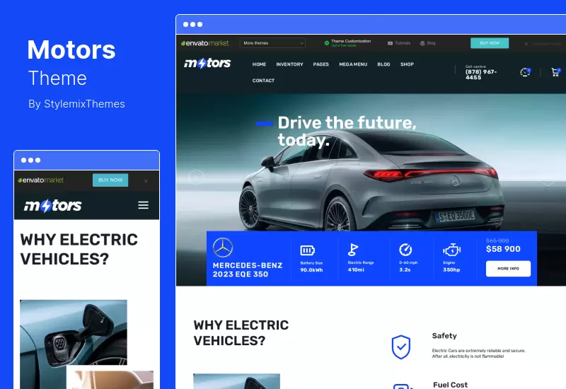 Motors Theme - Tema de WordPress para concesionarios de automóviles y listados de alquileres