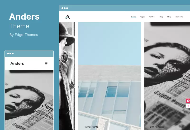 Anders Theme - Desain Portofolio Tema WordPress