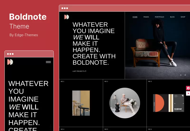 Tema Boldnote - Tema WordPress Agen Portofolio