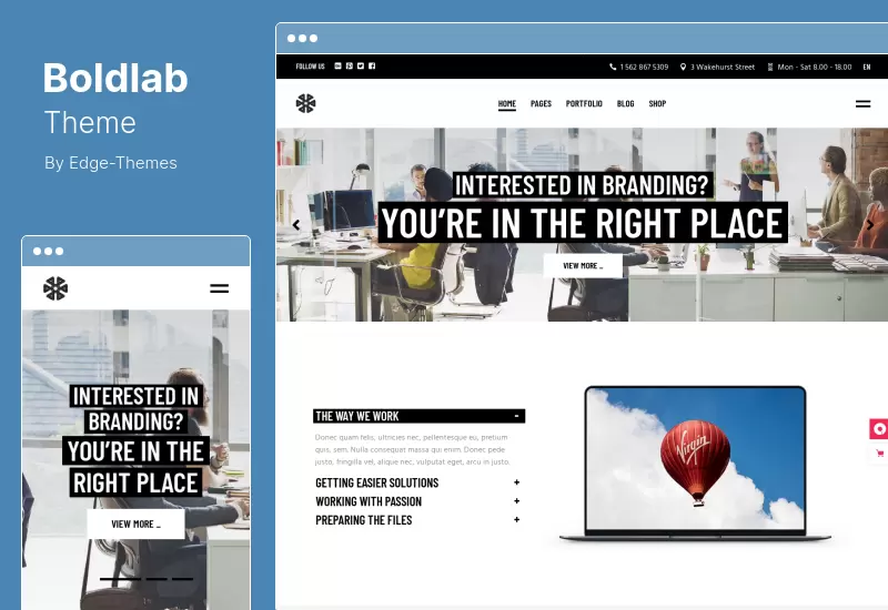 Tema Boldlab - Tema WordPress Agensi Kreatif