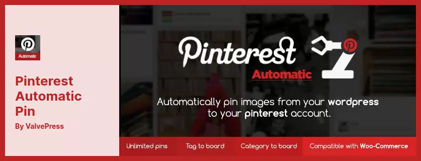 ปลั๊กอิน Pinterest Automatic Pin - โพสต์ WordPress อัตโนมัติสำหรับ Pinterest
