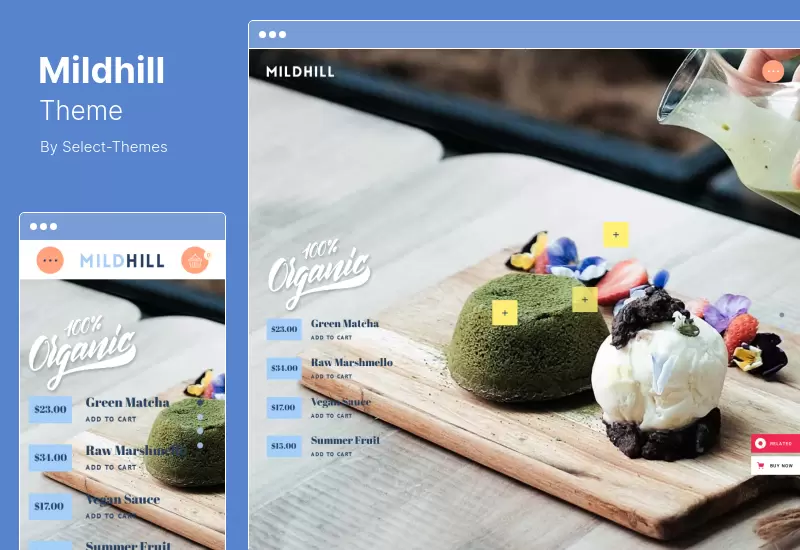 Tema Mildhill - Tema WordPress pentru magazinul de alimente organice
