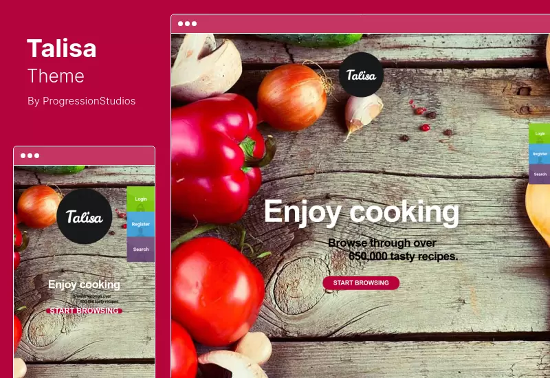 Tema Talisa - Tema WordPress pentru rețete alimentare