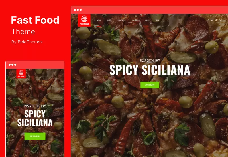 Tema Fast Food - Tema WordPress pentru Food Truck Fast Food