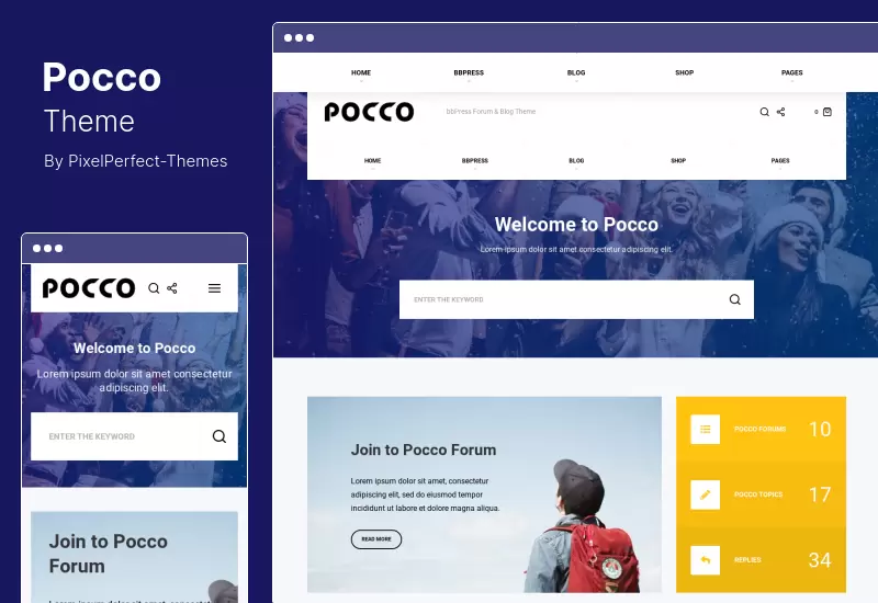 Poccoテーマ-bbPressフォーラムブログWordPressテーマ