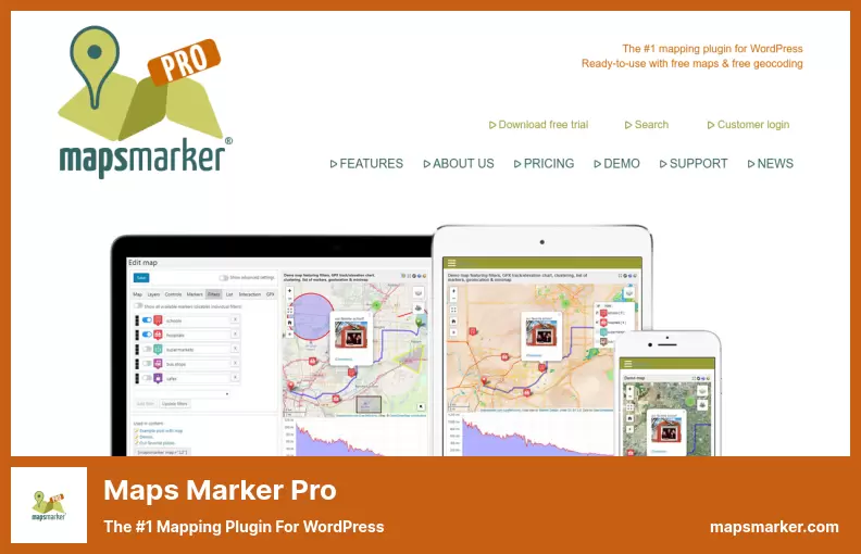 Maps Marker Pro Plugin - Pluginul de cartografiere #1 pentru WordPress