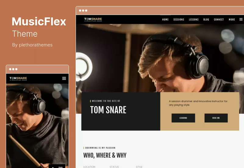 MusicFlexテーマ-ミュージシャンのためのWordPressテーマ