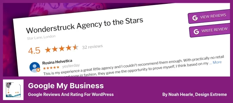 Google My Business Eklentisi - WordPress İçin Google İncelemeleri ve Derecelendirmesi