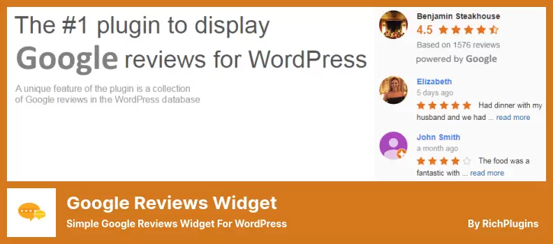 Google İnceleme Widget Eklentisi - WordPress için Basit Google İnceleme Widget'ı