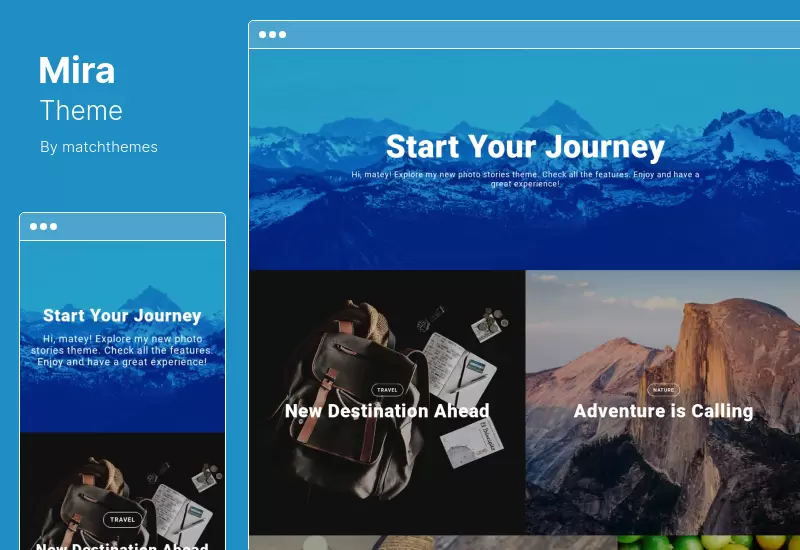 ธีม Mira - บล็อกเรื่องราวเกี่ยวกับรูปภาพ ธีม WordPress