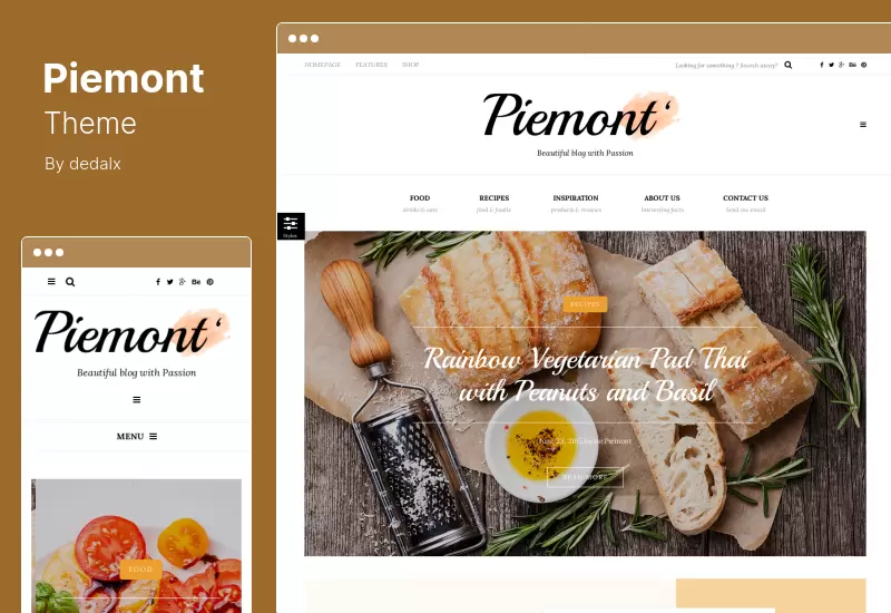ธีม Piemont - ธีม WordPress ที่ตอบสนองต่อไลฟ์สไตล์การท่องเที่ยวระดับพรีเมียม