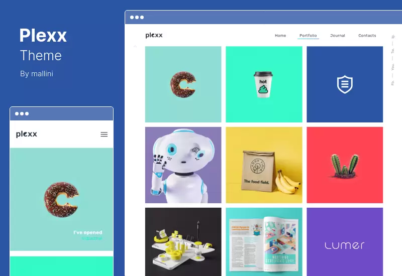 Plexx Theme - Tema de WordPress para la agencia de estudio de la galería de videos de la cartera
