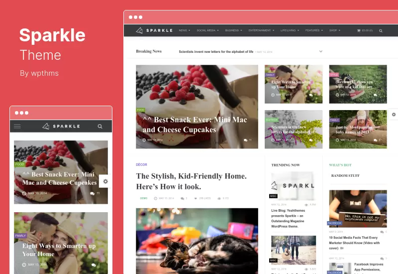 Sparkle Theme - Destacado tema de WordPress para revistas