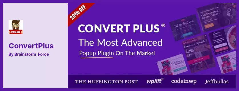 Complemento ConvertPlus - Complemento emergente para WordPress