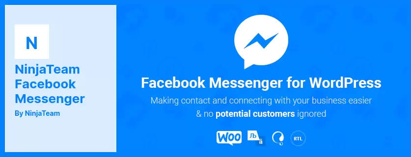 NinjaTeamFacebookメッセンジャープラグイン-WordPressのライブチャット