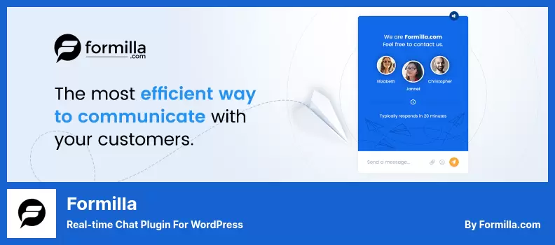 Formillaプラグイン-WordPress用のリアルタイムチャットプラグイン