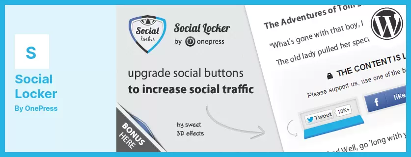 ปลั๊กอิน Social Locker - WordPress Social Locker