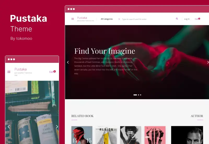 Pustaka Theme - ธีม WordPress สำหรับร้านหนังสือ