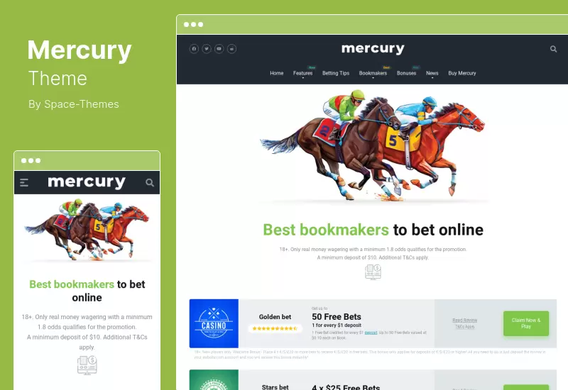 ธีม Mercury - ธีม WordPress ในเครือ คาสิโน, แกมบลิน