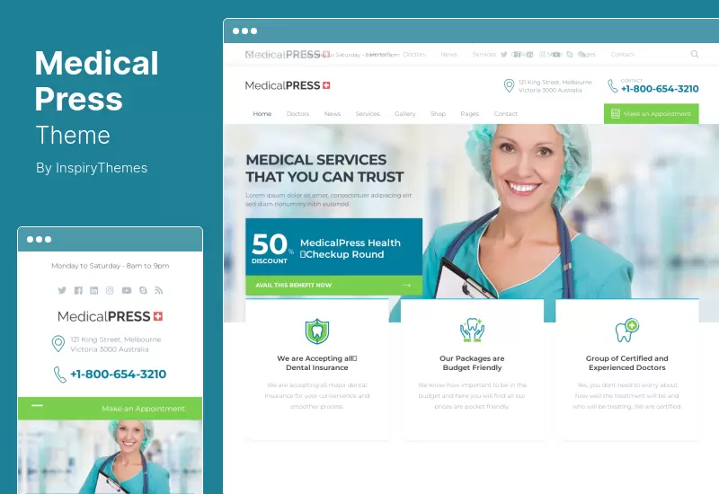Tema MedicalPress - Tema de WordPress para la salud