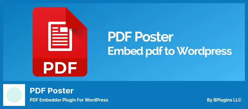 Complemento PDF Poster - Complemento PDF Embedder para WordPress