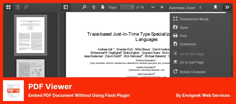 Complemento de visor de PDF: incruste un documento PDF sin usar el complemento Flash