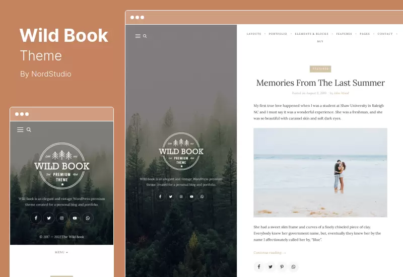 Wild Book 主題 - 復古優雅博客 WordPress 主題