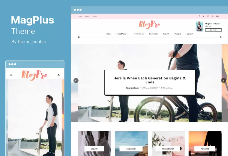 MagPlus 主題 - 博客、雜誌 Elementor WordPress 主題