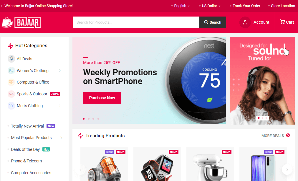Site de comerț electronic