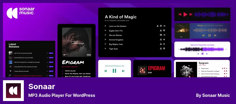 ปลั๊กอิน Sonaar - เครื่องเล่นเสียง MP3 สำหรับ WordPress