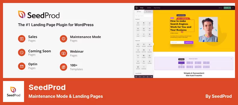 ปลั๊กอิน SeedProd - โหมดการบำรุงรักษา & หน้า Landing Page